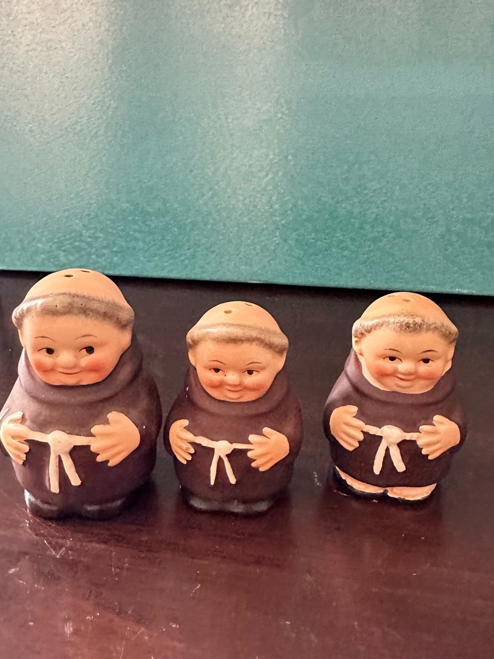 Vintage Goebel Hummel Friar Tuck Monk Shakers